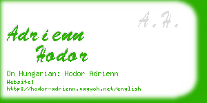 adrienn hodor business card